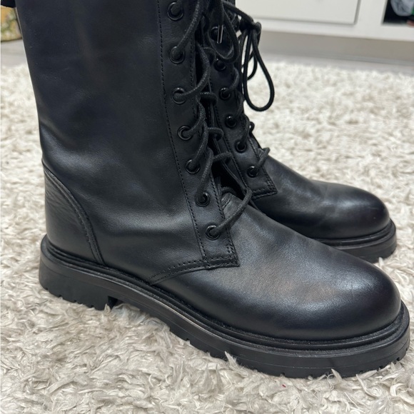 combat, boots by zara never worn - Picture 1 of 3